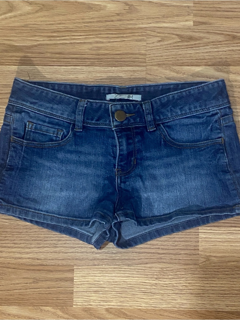 Forever 21 Dark Blue Denim Micro Jean Shorts